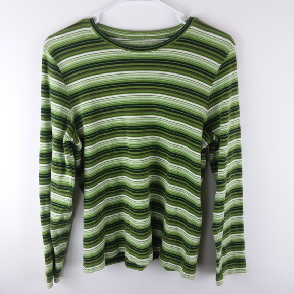 Liz Claiborne Tops - Liz Claiborne Sz L Striped Long Sleeve Shirt